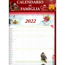 Calendario (Kalendarz) 2022 di famiglia Casa mia