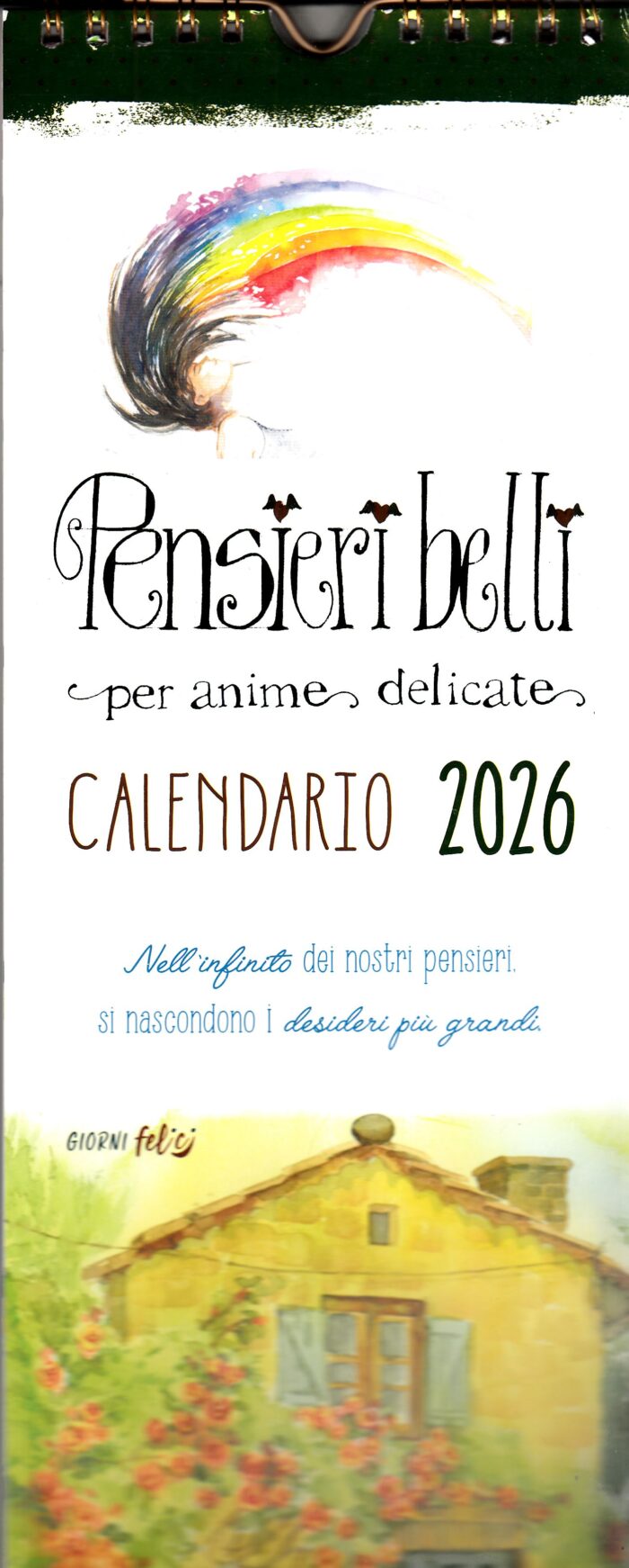 Calendario (Kalendarz) 2026 Pensieri belli - Giorni felici