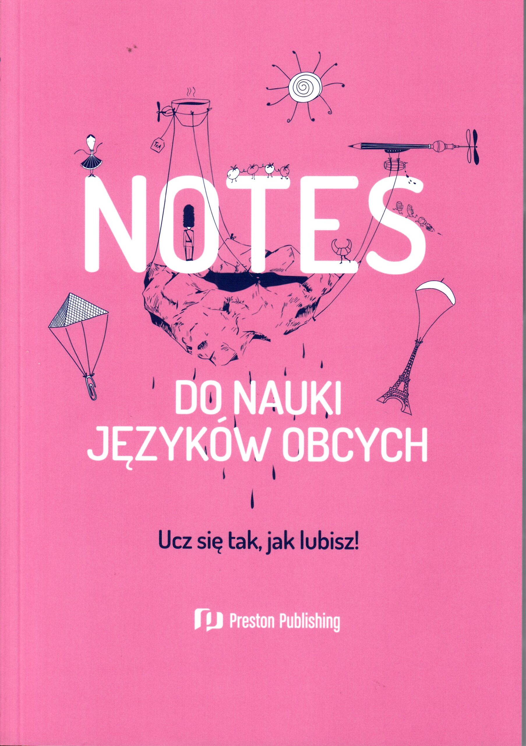 Notes do nauki języków obcych (różowy)