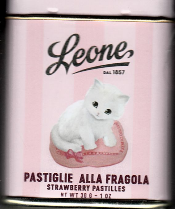 Pastiglie Fragola biały kotek