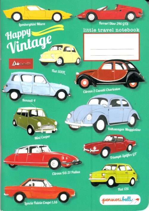 Quaderno da zaino Vintage car new
