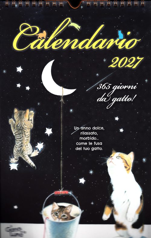 Calendario (Kalendarz) 2027 Il Gatto e la Luna