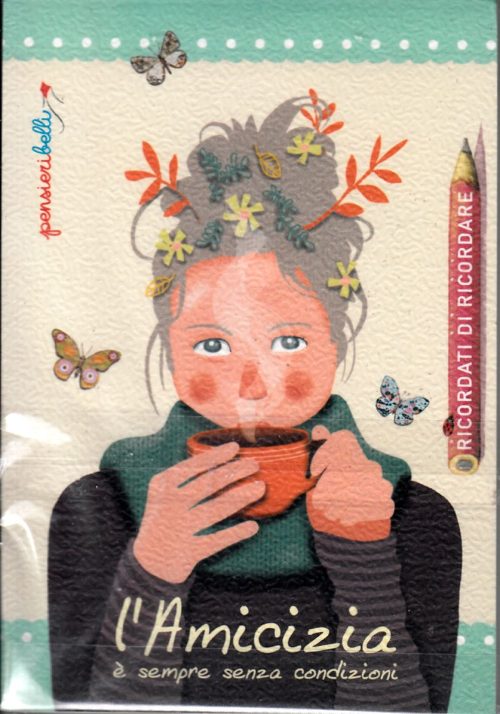Miniblocco (notesik w linie) Amicizia Donna