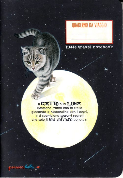 Quaderno da zaino Il Gatto e la Luna Sulla luna