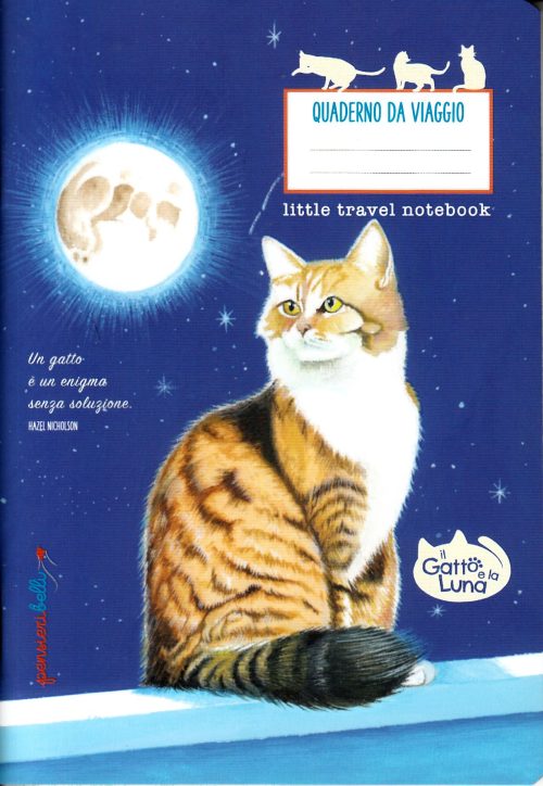 Quaderno da zaino Il Gatto e la Luna Sulla luna